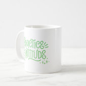 PRCTICE GRATITUE KAFFEETASSE (Vorderseite Links)