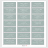 Pre-addressed Wedding Guest Mailing Label Stickers (Blatt)