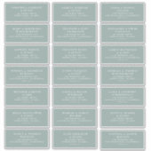 Pre-addressed Wedding Guest Mailing Label Stickers (Vorderseite)