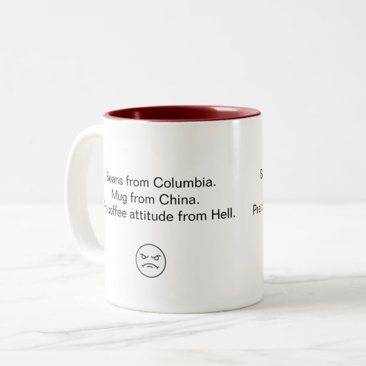 Pre-coffee Attitude coffee Tasse (Vorderseite Links)