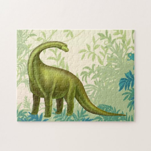 Pre-Histori Brachiosaurus-Dinosaurier-Puzzlespiel Puzzle (Horizontal)
