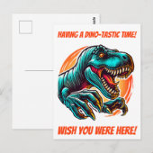 Pre-Historic Epic Dino Attack T-Rex Postkarte (Vorne/Hinten)