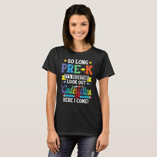 Pre-k Abschluss 2023 So Long Pre-K Kindergarten H T-Shirt (Vorne ganz)