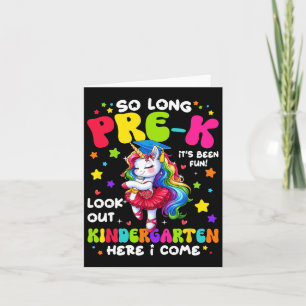 Pre-k Abschluss 2025 Kindergarten Hier komme ich w Karte