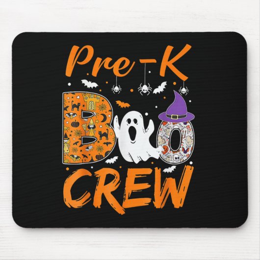 Pre-K Boo Crew Lehrer Student Halloween Pre-Kinde Mousepad (Vorne)