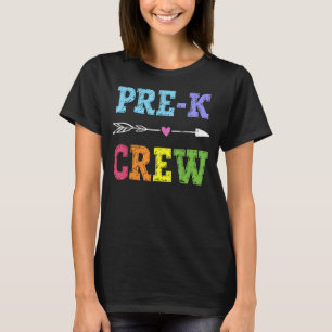 Pre-K-Crew-Vorschullehrer zurück zur Schule T-Shirt