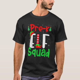 Pre K Elf Squad Weihnachts Elf Kinder Lehrergruppe T-Shirt