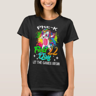 Pre K Field Day 2022 Lass The Games Begin Kids Uni T-Shirt