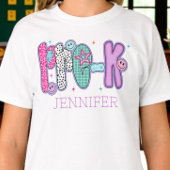 Pre K First Day of School Coquette Girly Custom T-Shirt