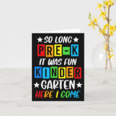 Pre-k Grad 2025 Vorschulbesuch Abschluss 2025 So l Karte (Gelbe Blume)