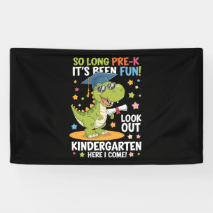 Pre K Graduate Kindergarten Dinosaurier T Rex Banner
