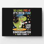 Pre K Graduate Kindergarten Dinosaurier T Rex Fotoplatte (Vorderseite)