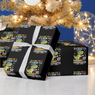 Pre K Graduate Kindergarten Dinosaurier T Rex Geschenkpapier