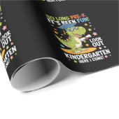 Pre K Graduate Kindergarten Dinosaurier T Rex Geschenkpapier (Rolleneckpunkt)