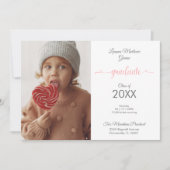 Pre-K Graduate Simple Children Photo Announcement (Vorderseite)