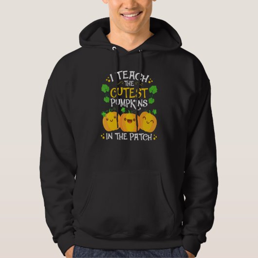 Pre K Kindergarten Teacher Halloween I Teach Cutes Hoodie (Vorderseite)