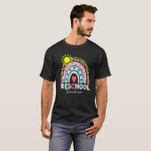 Pre-K-Lehrer Teach Preschool Boho Rainbow Leopard T-Shirt (Vorne ganz)