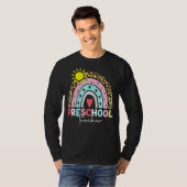 Pre-K-Lehrer Teach Preschool Boho Rainbow Leopard T-Shirt (Vorne ganz)