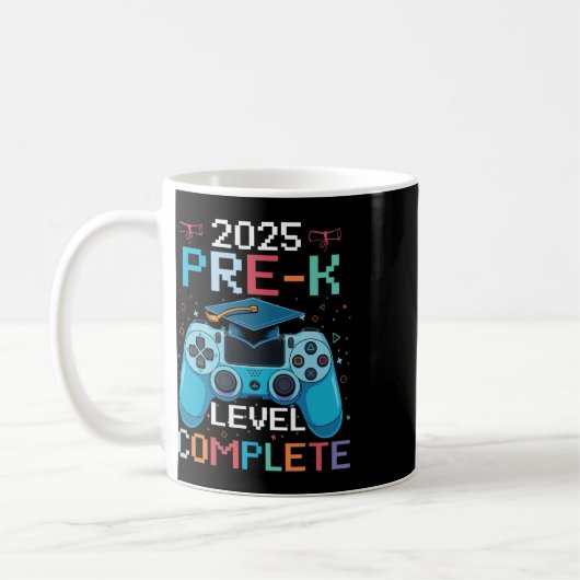 Pre-k Level Complete Video Gamer Boy Graduation Kaffeetasse (Links)