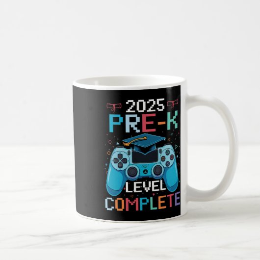 Pre-k Level Complete Video Gamer Boy Graduation  Kaffeetasse (Rechts)