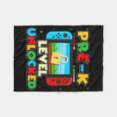Pre-k Level Unlocked Video Gamer Boys Kids Ck To S Fleecedecke (Vorderseite (Horizontal))