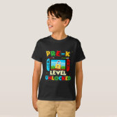 Pre-k Level Unlocked Video Gamer Boys Kids Ck To S T-Shirt (Vorne ganz)