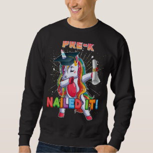 Pre K nagelte es letzten Tag der Schule Unicorn Da Sweatshirt