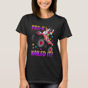 Pre K Nails It Unicoron Monster Truck Abschluss C T-Shirt