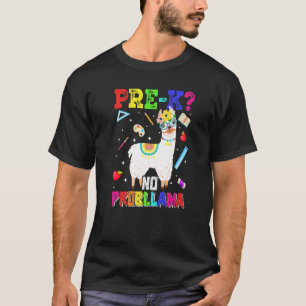 Pre K No Prob Llama erster Tag zurück zur Schule T-Shirt
