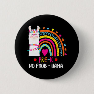 Pre K No Prob Llama Lehrer Regenbogen zurück zur S Button