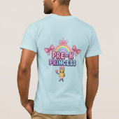 Pre-K Princess Back to School Rainbow Crown T-Shirt (Rückseite)