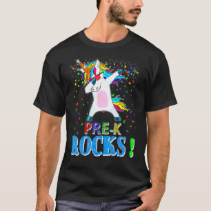 Pre-K Rocks Dabbing Unicorn für Pre-K Team T-Shirt