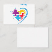 Pre K Squad die Unterschiede Autismus SPED Teac Visitenkarte (Vorne/Hinten)