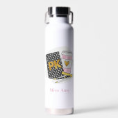 Pre K Teacher Custom Black Notebook Heft Coffee Trinkflasche (Vorne)