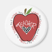 Pre K Teacher Red Apple Magnet (Vorne)