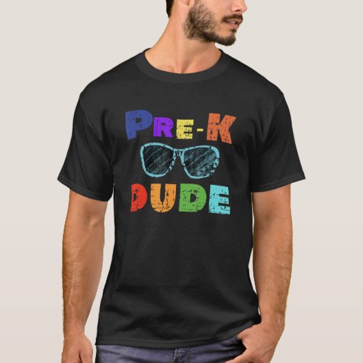 Pre-K Typ Sonnenbrillenschule T-Shirt (Vorderseite)