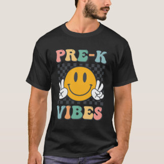 Pre-K Vibes lächeln zurück zur Schule Pre-K Team T T-Shirt