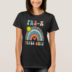 Pre K Vibes Nur Niedliches Regenbogenherz T-Shirt