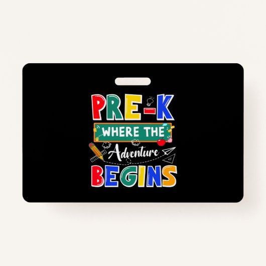 Pre-K, wo das Abenteuer beginnt die Sonnenstube Ausweis (Vorderseite)