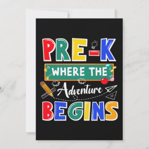 Pre-K, wo das Abenteuer beginnt die Sonnenstube Einladung