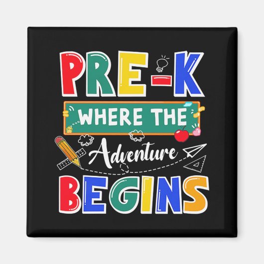 Pre-K, wo das Abenteuer beginnt die Sonnenstube Magnet (Vorne)