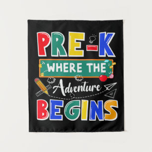 Pre-K, wo das Abenteuer beginnt die Sonnenstube Wandteppich