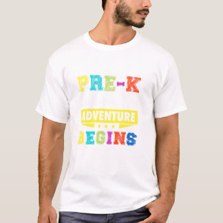 Pre-K, wo das Abenteuer beginnt, um Scho zurückzug T-Shirt