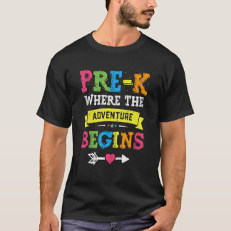 Pre K, wo das Abenteuer wieder in die Schule geht  T-Shirt