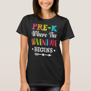 Pre K, wo das Abenteuer wieder in die Schule geht T-Shirt