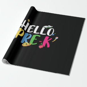 Pre Kindergarten Hello Pre Kindergarten Geschenkpapier