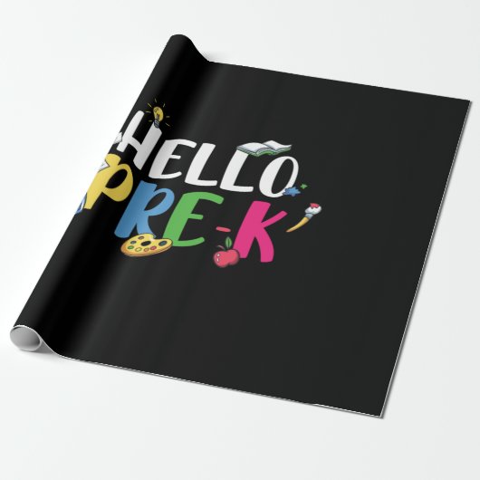 Pre Kindergarten Hello Pre Kindergarten Geschenkpapier (Ungerollt)