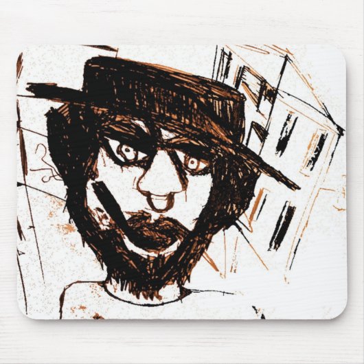 PRE MISSION DACHTE WEISS MOUSEPAD (Vorne)