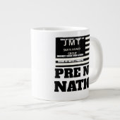 PRE NUP NATION. Jumbo-Tasse (Vorderseite Rechts)