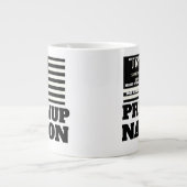 PRE NUP NATION. Jumbo-Tasse (Vorderseite)